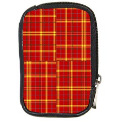 Tartan And Plaid 10 Compact Camera Leather Case by tartantotartansreddesign2