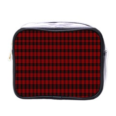 Tartan Red Mini Toiletries Bag (One Side)