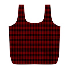 Tartan Red Full Print Recycle Bag (L)