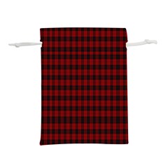 Tartan Red Lightweight Drawstring Pouch (M)