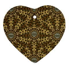 Soft As A Kitten Heart Ornament (two Sides) by pepitasart