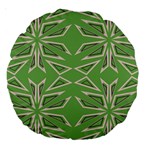 Abstract pattern geometric backgrounds   Large 18  Premium Round Cushions Back