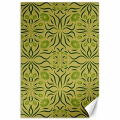 Floral Folk Damask Pattern Fantasy Flowers  Canvas 20  X 30  by Eskimos