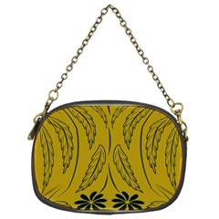 Folk Flowers Print Floral Pattern Ethnic Art Chain Purse (one Side)