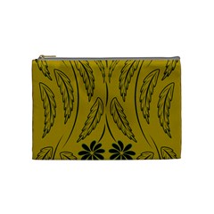 Folk Flowers Print Floral Pattern Ethnic Art Cosmetic Bag (medium)