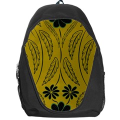 Folk Flowers Print Floral Pattern Ethnic Art Backpack Bag by Eskimos