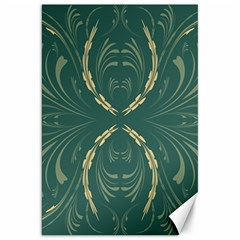 Floral Folk Damask Pattern Fantasy Flowers  Canvas 20  X 30  by Eskimos