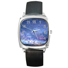 Gouttes D eau Galaxy Square Metal Watch