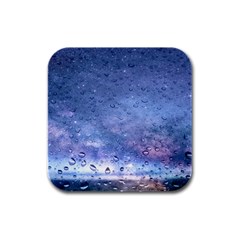 Gouttes D eau Galaxy Rubber Square Coaster (4 Pack) by kcreatif