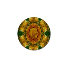 Tropical Spring Rose Flowers In A Good Mood Decorative Golf Ball Marker by pepitasart