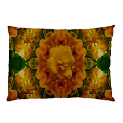 Tropical Spring Rose Flowers In A Good Mood Decorative Pillow Case (two Sides) by pepitasart