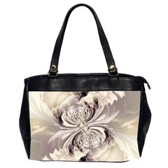 Fractal Feathers Oversize Office Handbag (2 Sides) by MRNStudios