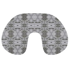 Nature Collage Seamless Pattern Travel Neck Pillow by dflcprintsclothing