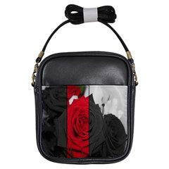 Roses Rouge Fleurs Girls Sling Bag by kcreatif