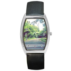 Photo Vue Sur Forêt  Barrel Style Metal Watch by kcreatif