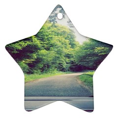 Photo Vue Sur Forêt  Star Ornament (two Sides) by kcreatif