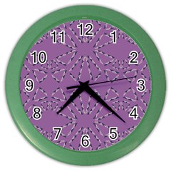 Abstract Pattern Geometric Backgrounds   Color Wall Clock