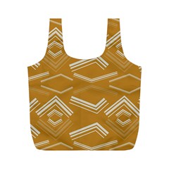 Abstract Geometric Design    Full Print Recycle Bag (m) by Eskimos