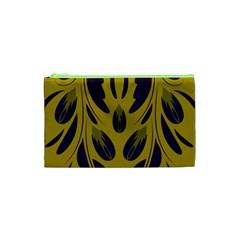 Folk Flowers Print Floral Pattern Ethnic Art Cosmetic Bag (xs) by Eskimos