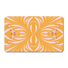 Folk Flowers Print Floral Pattern Ethnic Art Magnet (rectangular) by Eskimos