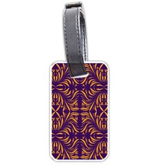 Folk Flowers Print Floral Pattern Ethnic Art Luggage Tag (one Side) by Eskimos