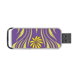 Folk Flowers Print Floral Pattern Ethnic Art Portable Usb Flash (one Side) by Eskimos