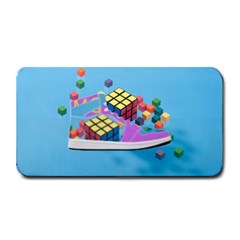 Floating-cubes-on-blue Backgrounderaser 20220422 203144521 Backgrounderaser 20220422 203216276 Medium Bar Mats by marthatravis1968