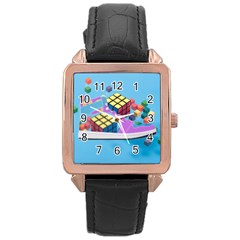 Floating-cubes-on-blue Backgrounderaser 20220422 203144521 Backgrounderaser 20220422 203216276 Rose Gold Leather Watch 