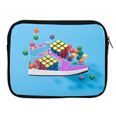 Floating-cubes-on-blue Backgrounderaser 20220422 203144521 Backgrounderaser 20220422 203216276 Apple Ipad 2/3/4 Zipper Cases by marthatravis1968