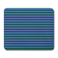 Horizontals (green, Blue And Violet) Large Mousepads by JonathonEarl