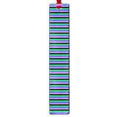 Horizontals (green, Blue And Violet) Large Book Marks