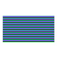 Horizontals (green, Blue And Violet) Satin Shawl by JonathonEarl