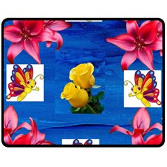 Backgrounderaser 20220425 173842383 Double Sided Fleece Blanket (medium)  by marthatravis1968