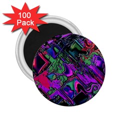 Neon Aquarium 2 25  Magnets (100 Pack)  by MRNStudios