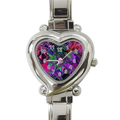 Neon Aquarium Heart Italian Charm Watch by MRNStudios