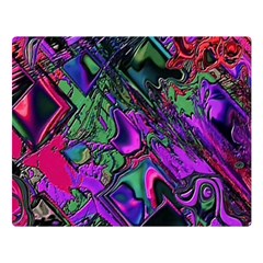 Neon Aquarium Double Sided Flano Blanket (large)  by MRNStudios