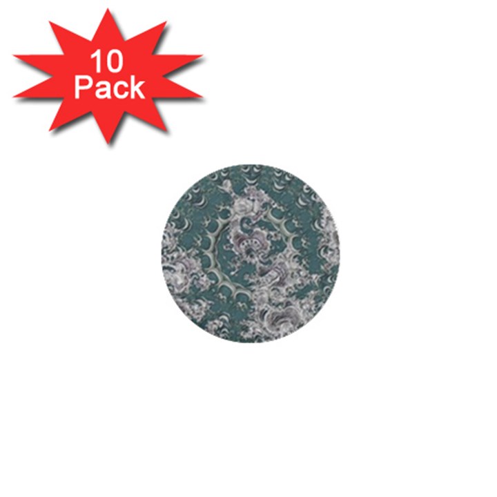 Seaweed Mandala 1  Mini Buttons (10 pack) 