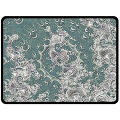 Seaweed Mandala Fleece Blanket (large)  by MRNStudios