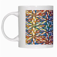 Colorful Flowers White Mug by Sparkle