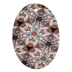 Digital Illusion Oval Ornament (two Sides) by Sparkle