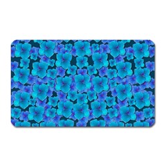 Blue In Bloom On Fauna A Joy For The Soul Decorative Magnet (rectangular) by pepitasart