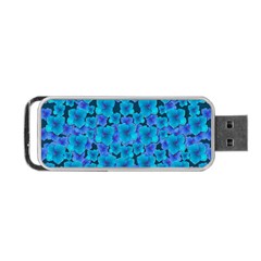 Blue In Bloom On Fauna A Joy For The Soul Decorative Portable Usb Flash (one Side) by pepitasart