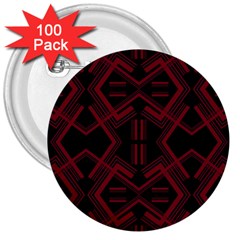 Abstract Pattern Geometric Backgrounds   3  Buttons (100 Pack)  by Eskimos