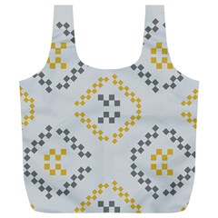 Abstract Pattern Geometric Backgrounds   Full Print Recycle Bag (xl) by Eskimos