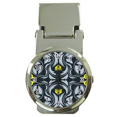 Folk Flowers Print Floral Pattern Ethnic Art Money Clip Watches by Eskimos