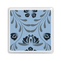 Folk Flowers Print Floral Pattern Ethnic Art Memory Card Reader (square) by Eskimos