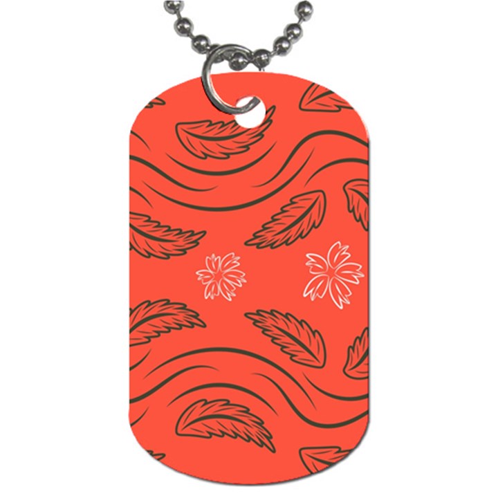 Folk flowers print Floral pattern Ethnic art Dog Tag (One Side)