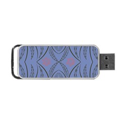 Folk Flowers Print Floral Pattern Ethnic Art Portable Usb Flash (one Side) by Eskimos