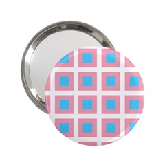 Trans Flag Squared Plaid 2.25  Handbag Mirrors