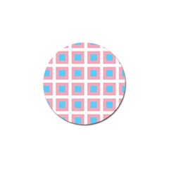 Trans Flag Squared Plaid Golf Ball Marker (4 Pack) by WetdryvacsLair